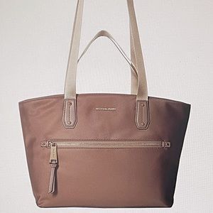 Michael Kors Polly Medium Top Zip Tote Dune Color